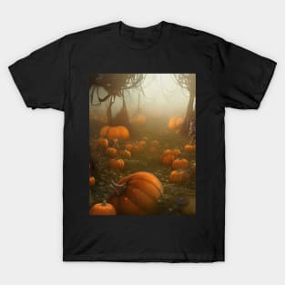 Sinister Halloween Pumpkin Patch T-Shirt
